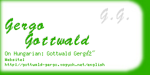 gergo gottwald business card